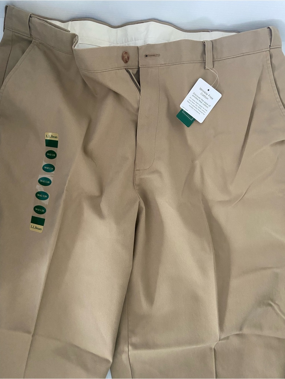 L.L. Bean Men's Wrinkle Free Double L Chinos, Natural Fit, Hidden Comfort